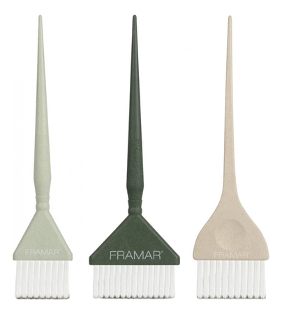 Framar Набор кистей для окрашивания волос Family Pack Brush Neutrals Sage 3шт