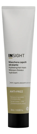 INSIGHT Маска для волос с экстрактом льняных семян и маслом конопли Anti-Frizz Hydrating Mask