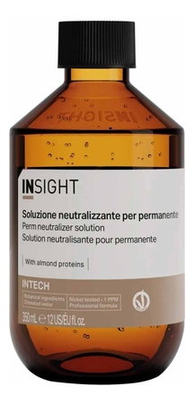 INSIGHT Нейтрализующее средство для перманентной завивки волос Intech 350мл (стекло)