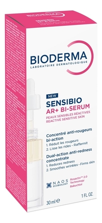 Bioderma Успокаивающая сыворотка против покраснений и морщин Sensibio AR+ Bi-Serum 30мл