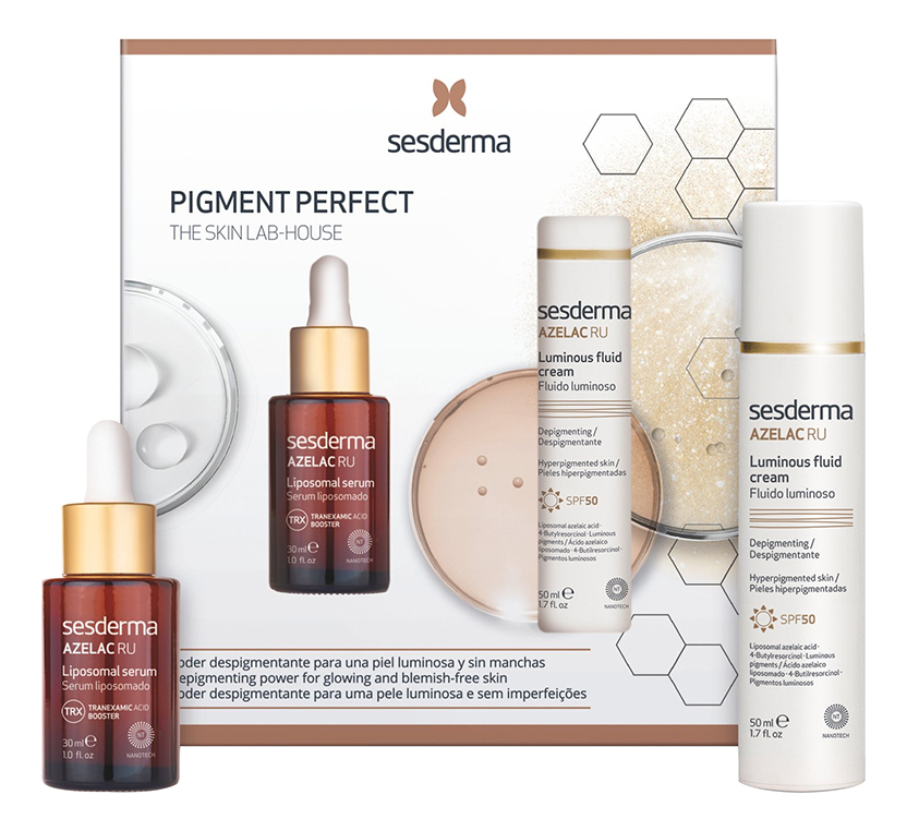 

Набор для лица Pigment Perfect Azelac Ru (сыворотка 30мл + флюид 50мл)