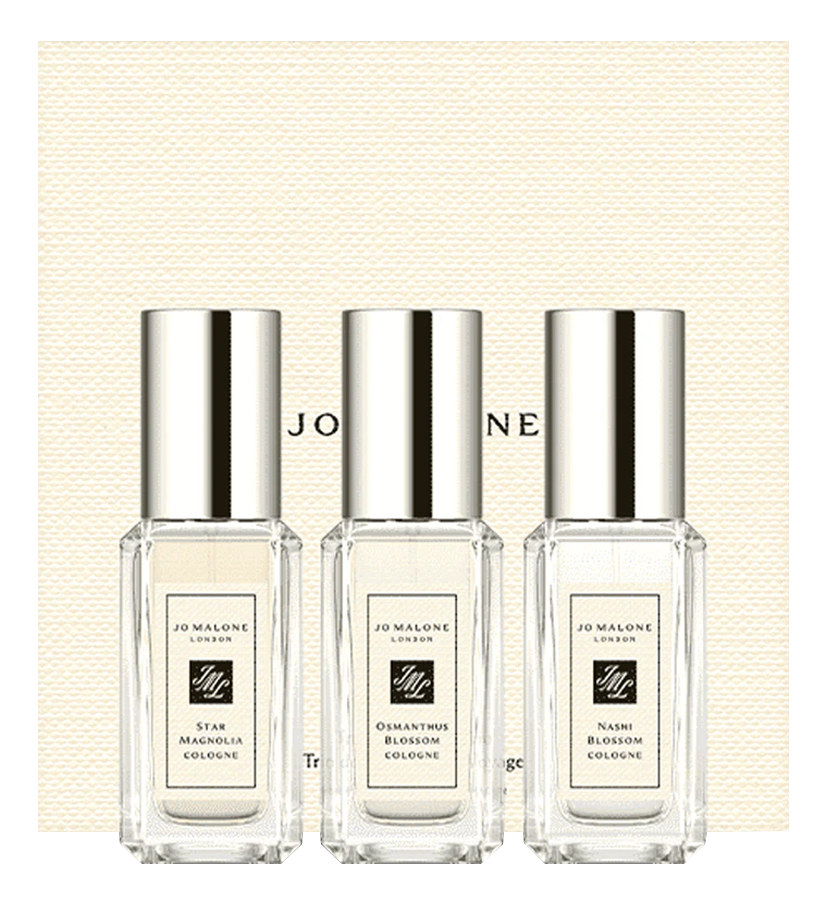 

Blossoms Travel Cologne Trio: набор 3*9мл (Osmanthus Blossom + Nashi Blossom + Star Magnolia), Blossoms Travel Cologne Trio