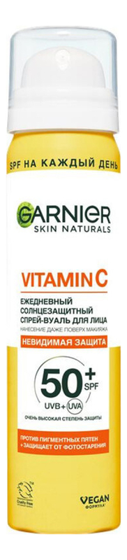 

Ежедневный солнцезащитный спрей-вуаль Невидимая защита Skin Naturals SPF50+ 75мл
