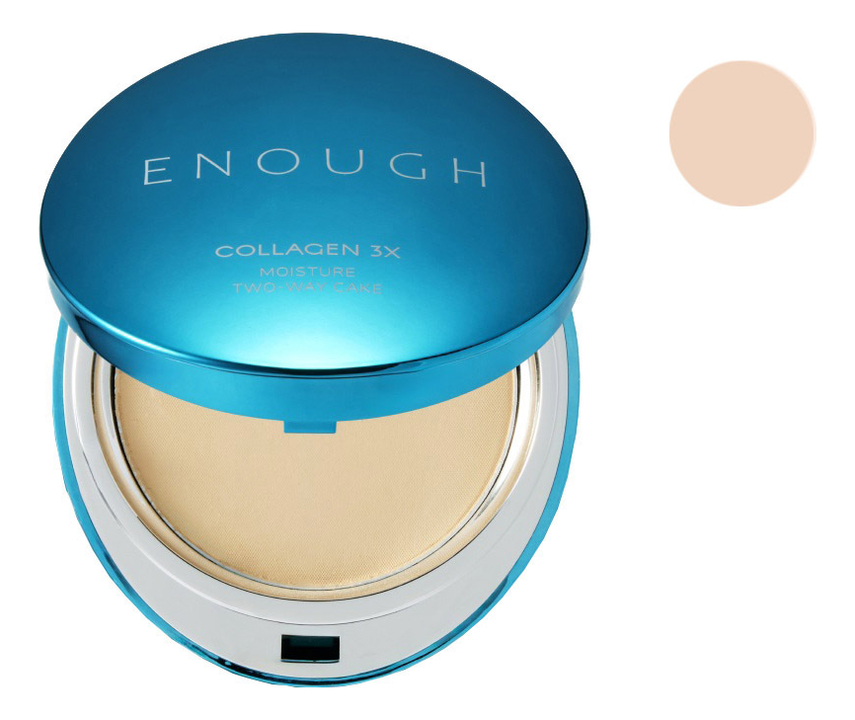 

Пудра для лица со сменным блоком Collagen 3X Moisture Two-Way Cake SPF28 PA++ 2*13г: #21N, Пудра для лица со сменным блоком Collagen 3X Moisture Two-Way Cake SPF28 PA++ 2*13г