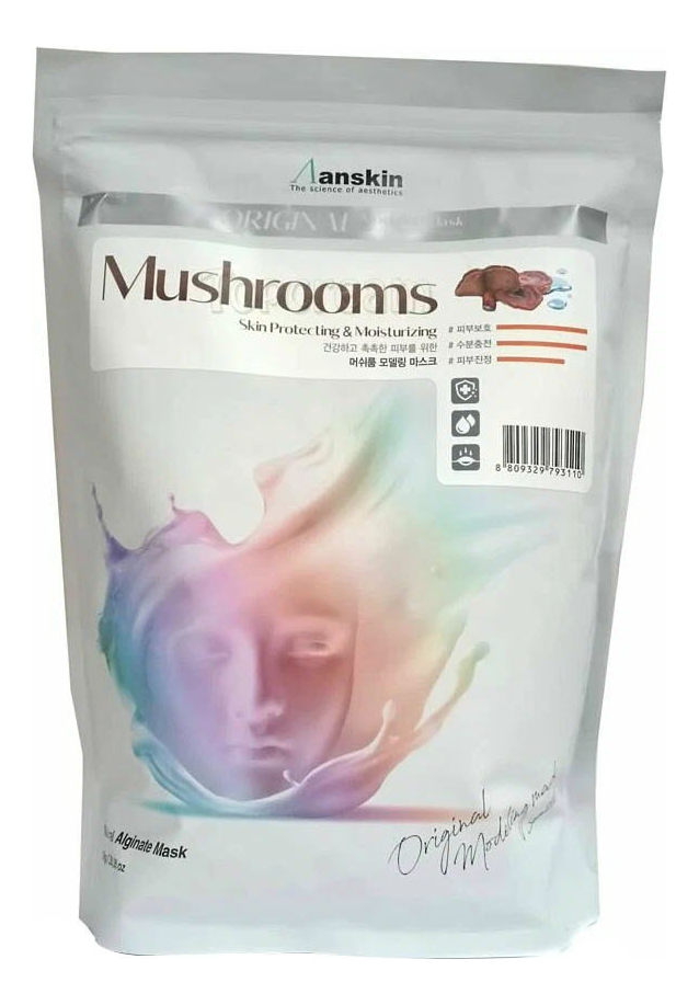 

Альгинатная маска для лица с грибным комплексом Original Mushroom Modeling Mask : Маска 1000г, Альгинатная маска для лица с грибным комплексом Original Mushroom Modeling Mask