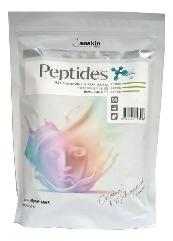 Альгинатная маска для лица с пептидами Original Peptide Modeling Mask Маска 500г 1058₽