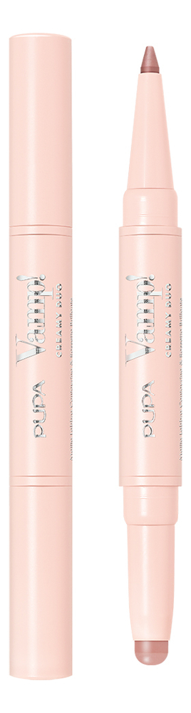 Помада-карандаш для губ 2 в 1 Vamp Creamy Duo 016 Теплый розовый 1589₽