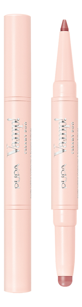 Помада-карандаш для губ 2 в 1 Vamp Creamy Duo 017 Бесконечный розовый 1589₽