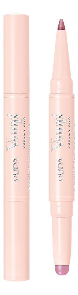 Помада-карандаш для губ 2 в 1 Vamp! Creamy Duo: 018 Розово-сиреневый