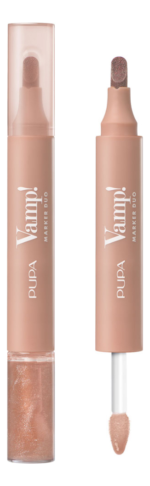 Маркер и блеск для губ Vamp Marker Duo 4мл 001 Watery Nude 1817₽