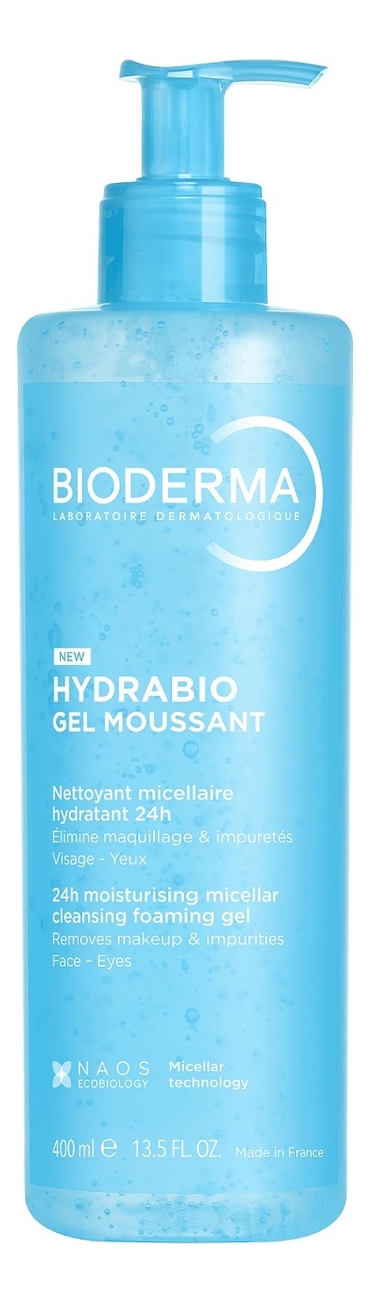 

Очищающий гель для умывания Hydrabio Gel Moussant Nettoyant Micellaire: Гель 400мл, Очищающий гель для умывания Hydrabio Gel Moussant Nettoyant Micellaire