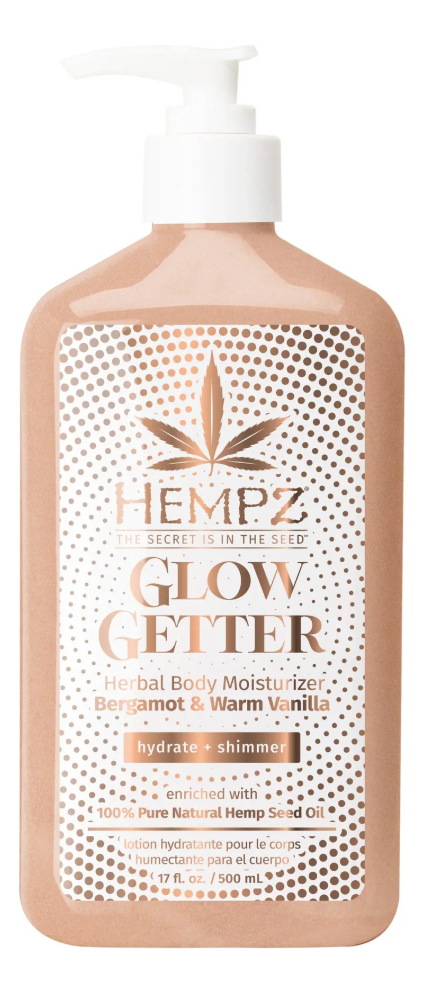 

Молочко для тела с мерцающим эффектом Glow Getter Herbal Body Moisturizer 500мл (бергамот и ваниль)
