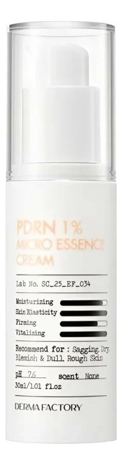 

Крем-эссенция для лица PDRN 1% Micro Essence Cream 30мл