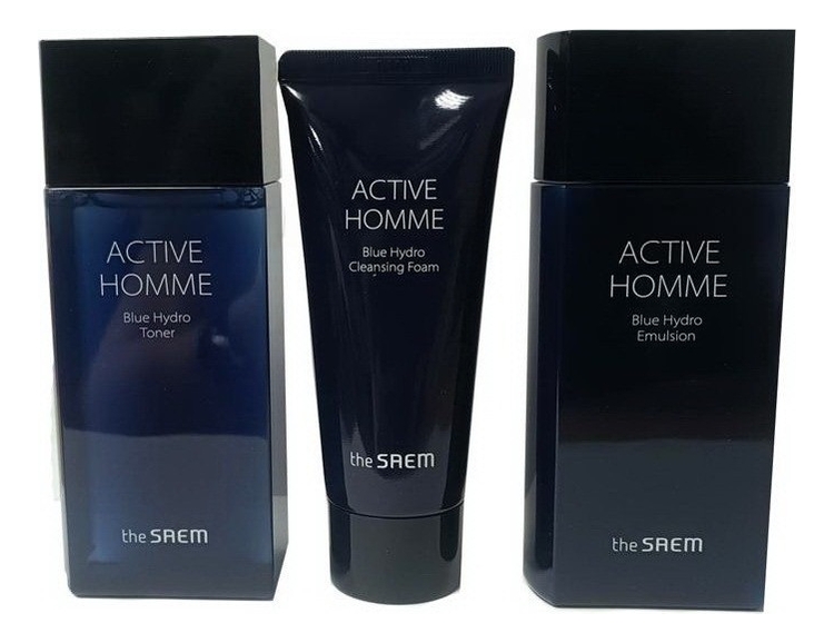 

Набор для лица Active Homme Blue Hydro Skin Care 2 (пенка д/умывания 60мл + тонер 145мл + эмульсия 145мл)