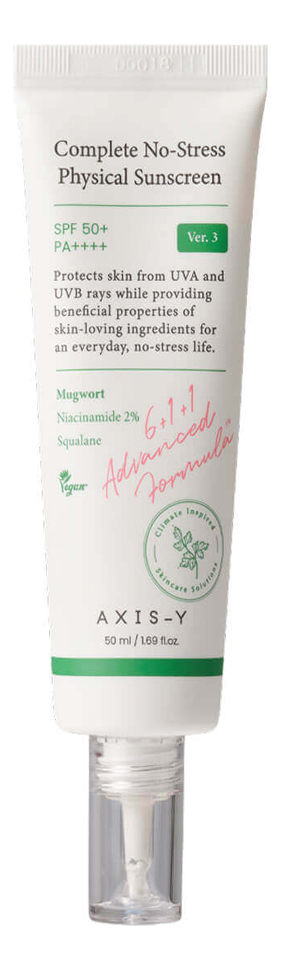 

Солнцезащитный крем для лица 6+1+1 Complete No-Stress Physical Sunscreen SPF50+ PA++++ 50мл