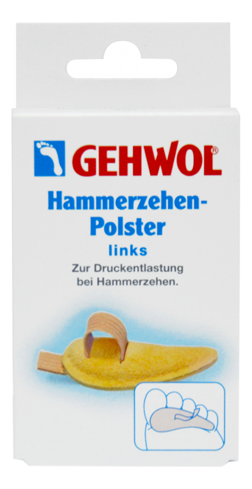 

Левая большая, Подушка под пальцы Hammerzehen-Polster 1шт