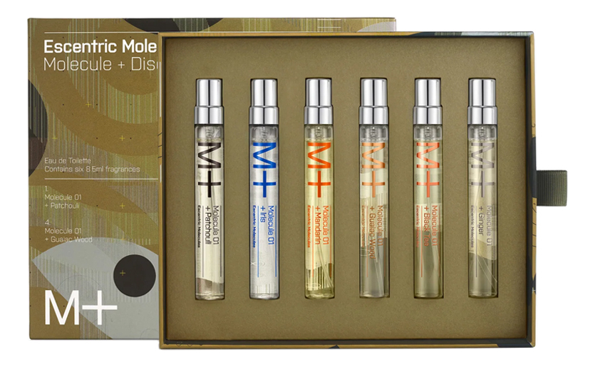 

Molecule Discovery Set : набор 6*8,5мл (Patchouli+Iris+Mandarin+Guaiac Wood+Black Tea+Ginger), Molecule Discovery Set