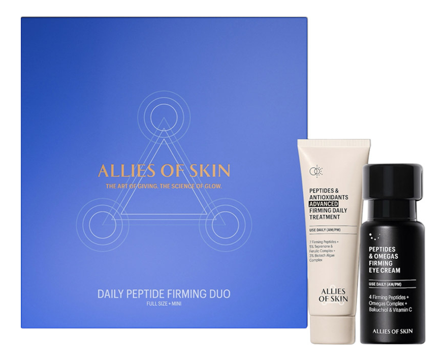 

Набор для лица Daily Peptide Firming (усиленный укрепляющий пептидный крем 12мл + укрепляющий крем для кожи вокруг глаз 15мл)