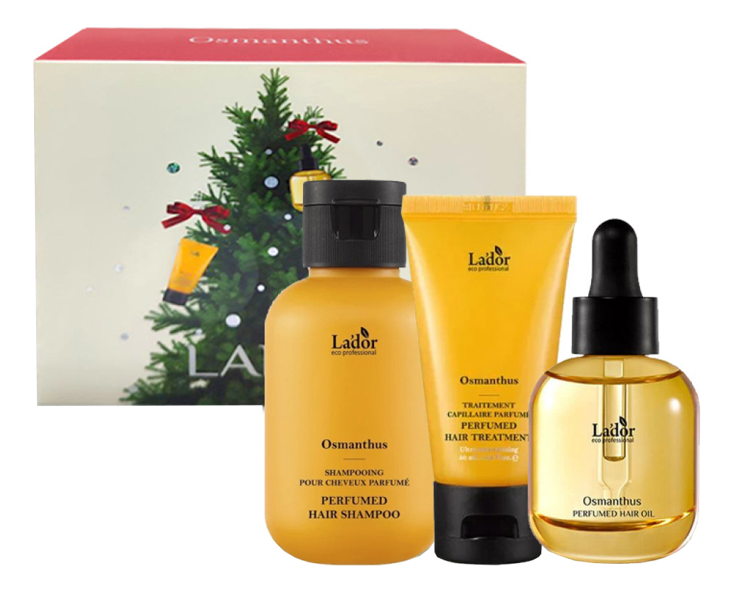 

Парфюмированный набор для волос Perfumed Hair Osmanthus (шампунь 100мл + бальзам 50мл + масло 30мл)