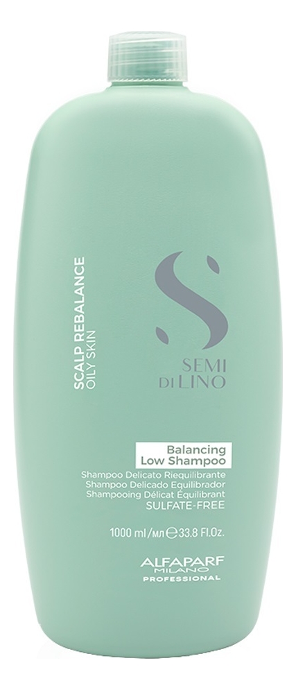 Балансирующий шампунь для волос Semi Di Lino Scalp Rebalance Oily Skin Balancing Low Shampoo Шампунь 1000мл 4414₽