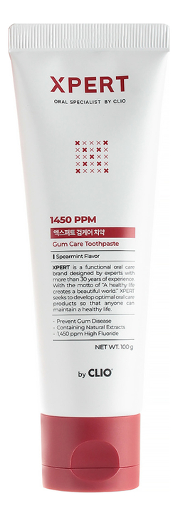 CLIO Зубная паста Xpert Gum Care Toothpaste 100г купить по цене от 328 ...