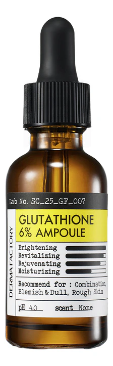 glutathione serum factory Derma Осветляющая сыворотка для лица с глутатионом 6% Ampoule 30мл купить по цене от 1200 ₽ в Randewoo Oxidative Stress, Antioxidants, Gut Option:Single 30 mL collection:immune-support