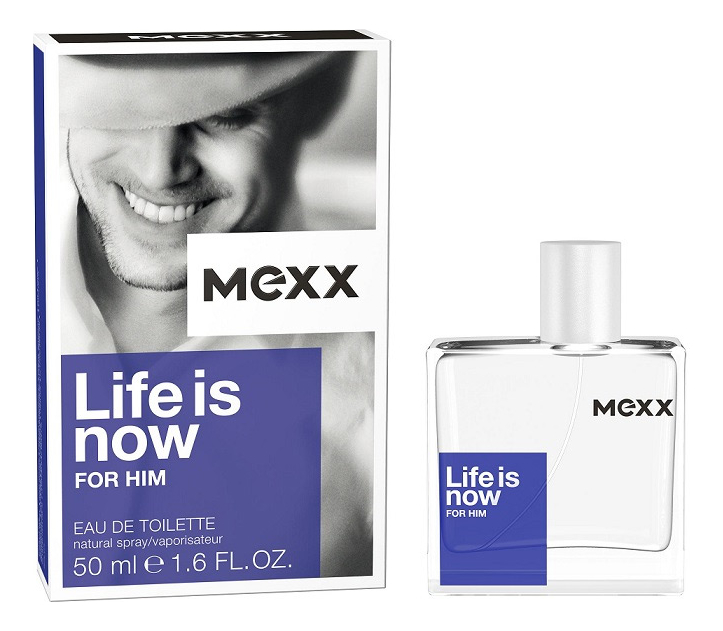 

Mexx Life is Now for Him: туалетная вода 50мл, Mexx Life Is Now For Him