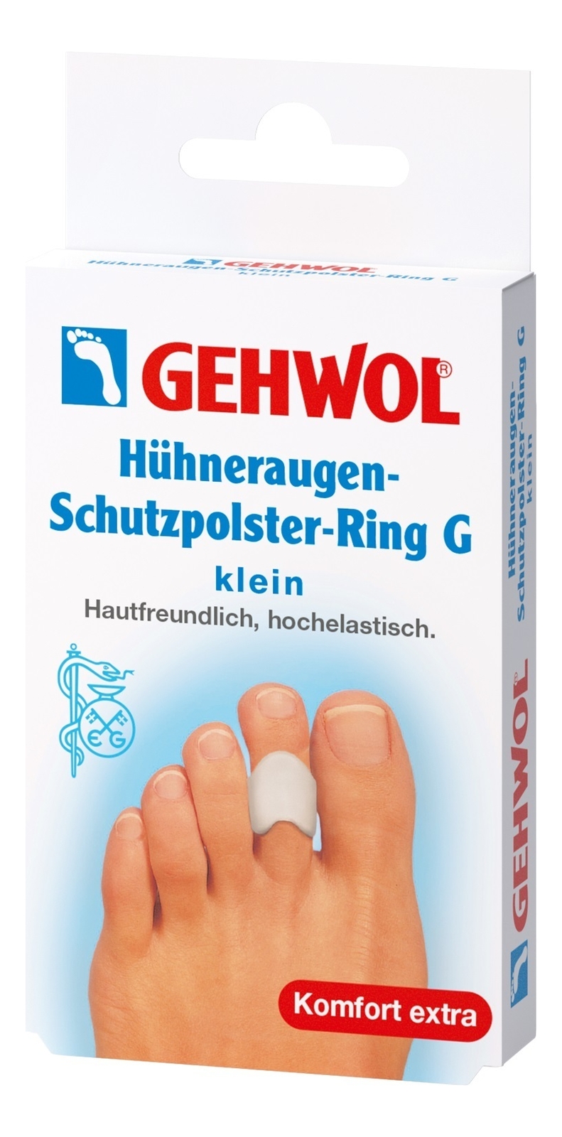 

Маленький размер, Защитное гель-кольцо с уплотнением Huhneraugen-Schutzpolster-Ring G 3шт