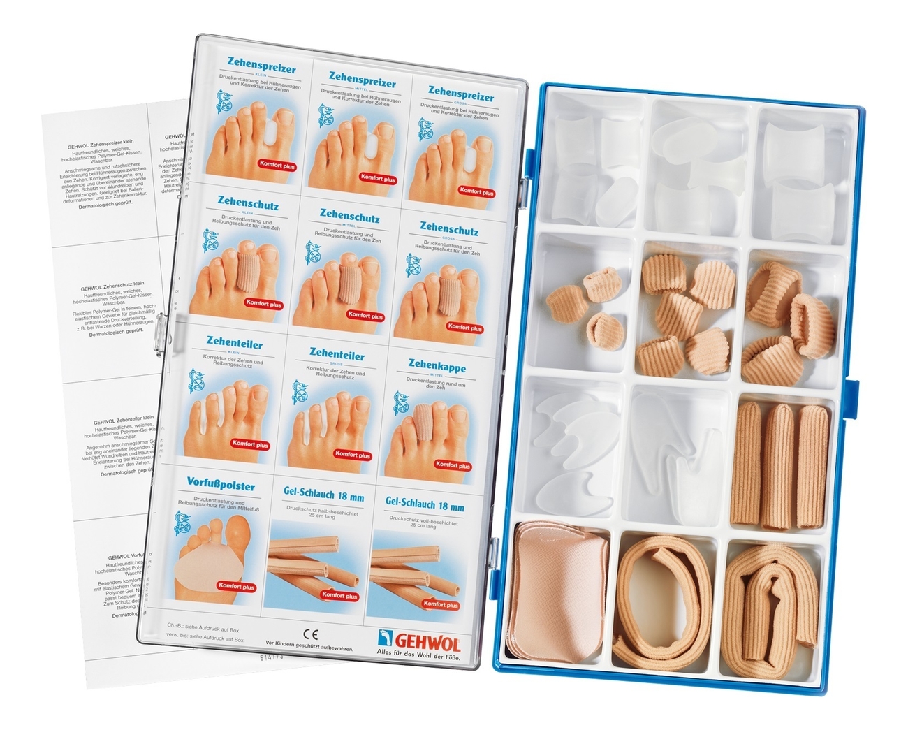 

Пластырь-бокс Polymer-Gel Sortimentsbox Mit Textil (12 видов)