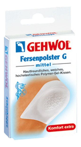 

Защитная гель-подушечка под пятку Fersenpolster G 2шт: Маленький размер, Защитная гель-подушечка под пятку Fersenpolster G 2шт