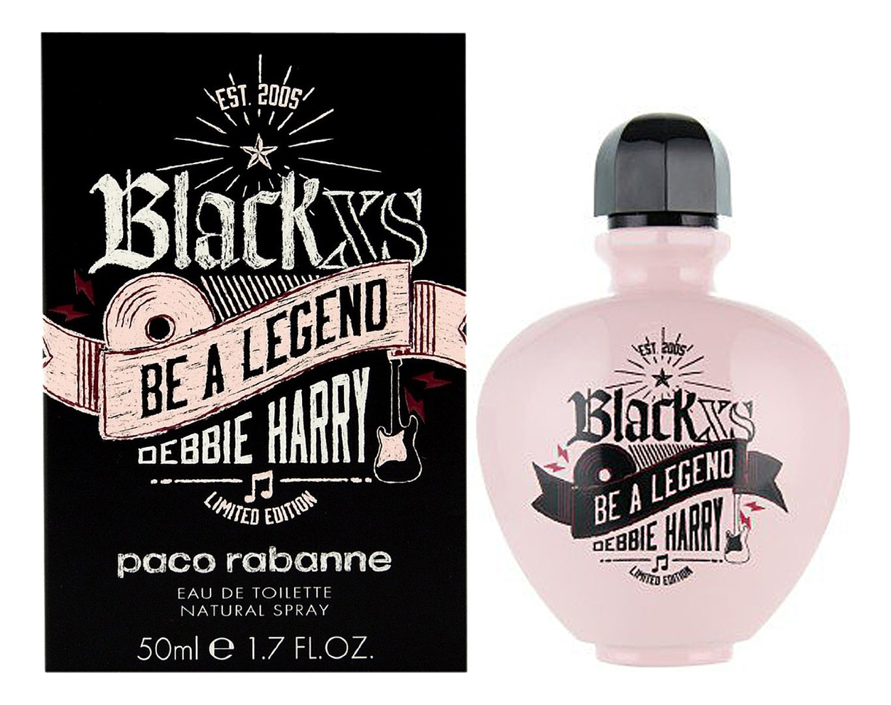 

XS Black Be a Legend Debbie Harry: туалетная вода 50мл, XS Black Be A Legend Debbie Harry