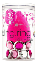 Beautyblender Спонж для макияжа на подставке в форме кольца Bling.Ring (розовый)