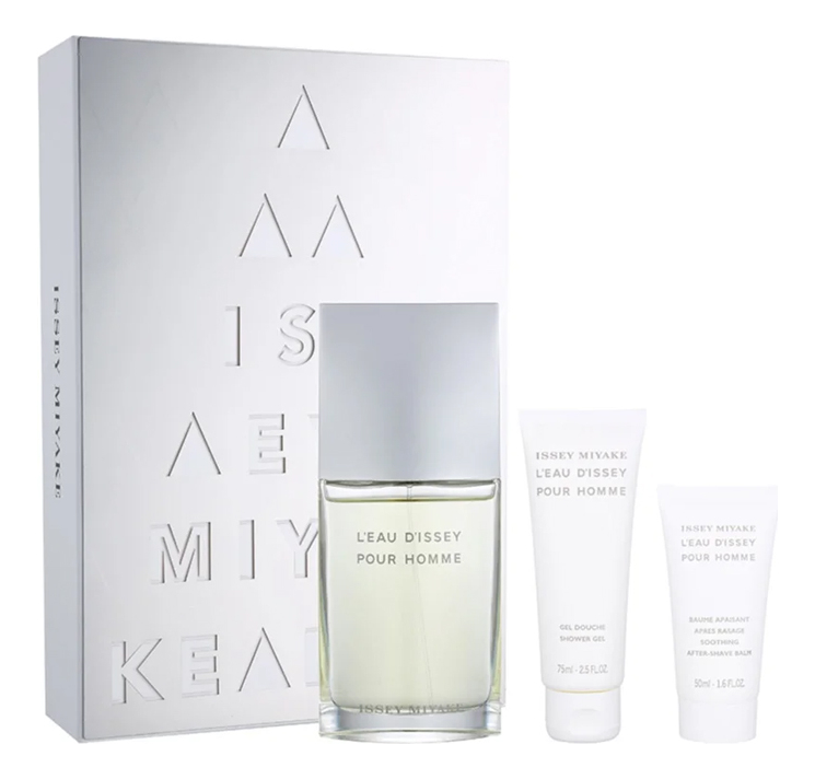 

L'Eau D'Issey Pour homme: набор (т/вода 125мл + гель д/душа 75мл + бальзам п/бритья 50мл), L'Eau D'Issey Pour Homme