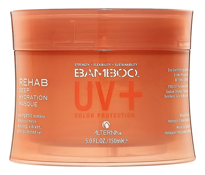 

Восстанавливающая маска Bamboo UV+ Color Protection Rehab Deep Hydration Masque: Маска 150мл, Восстанавливающая маска Bamboo UV+ Color Protection Rehab Deep Hydration Masque