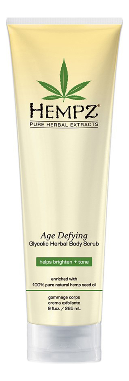 Антивозрастной скраб для тела Age Defying Herbal Body Scrub 265мл скраб для тела hempz age defying 265 гр