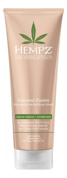 Бодрящий гель для душа Coconut Fusion Energizing Herbal Body Wash 250мл (кокос)