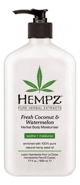 Увлажняющее молочко для тела Fresh Coconut & Watermelon Herbal Body Moisturizer 500мл (кокос и арбуз)