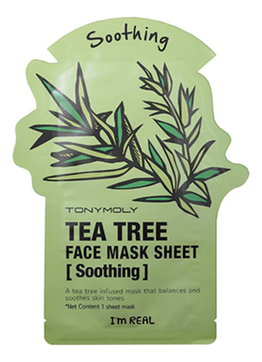 Тканевая маска для лица с экстрактом чайного дерева I'm Real Tea Tree Mask Sheet 21мл
