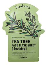 Tony Moly Тканевая маска для лица с экстрактом чайного дерева I'm Real Tea Tree Mask Sheet 21мл