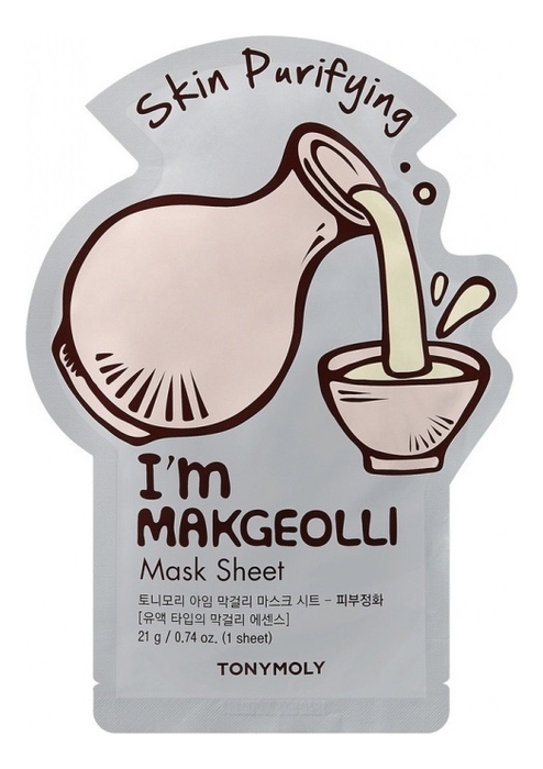 Тканевая маска для лица с экстрактом макколли I'm Real Makgeolli Mask Sheet 21мл