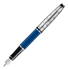 Waterman Перьевая ручка Blue Obsession 1904580 (сини-серебристая)