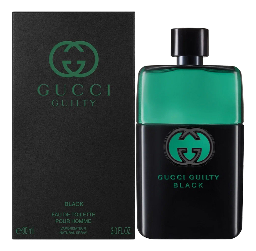 Guilty Black Pour Homme: туалетная вода 90мл schogen гель для душа и шампунь мужской black ice 400 0