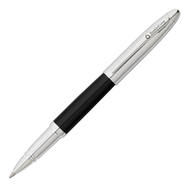 Роллерная ручка Lexington (черная, хромированная)