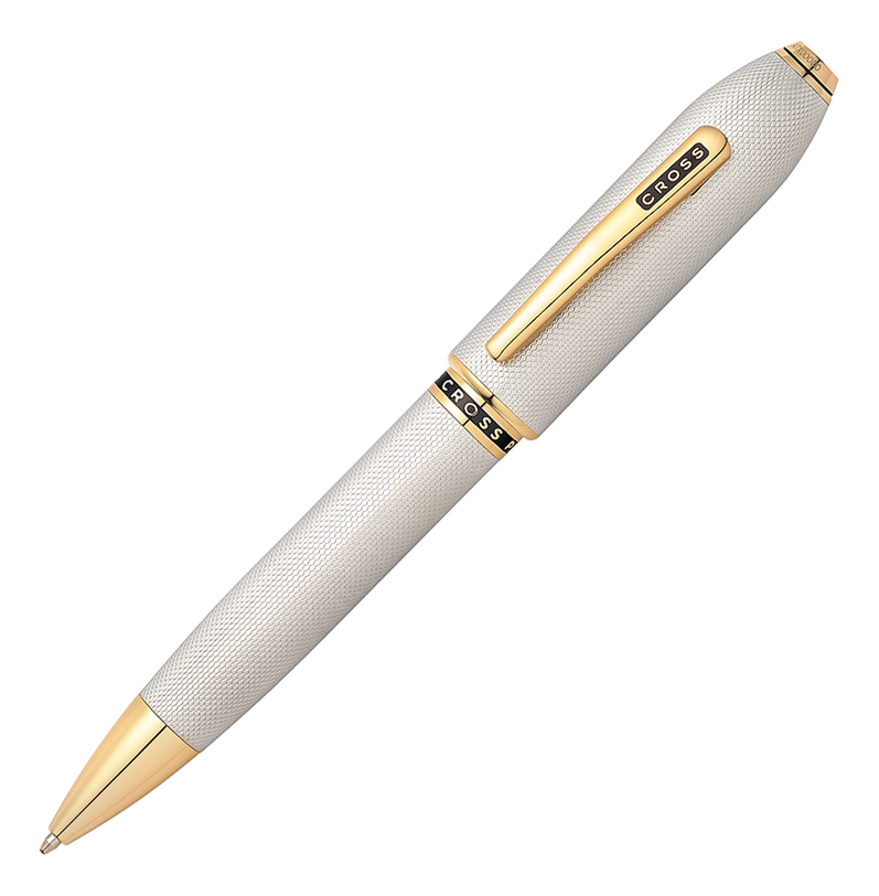 Шариковая ручка Peerless 125 (платиновая + позолота)