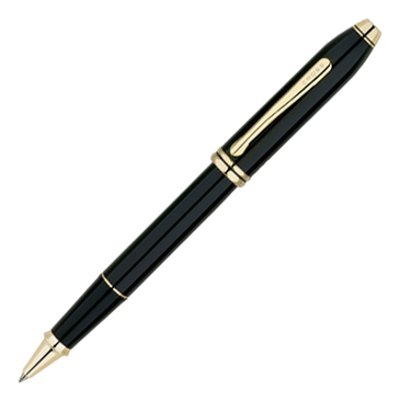 

Роллерная ручка Selectip Townsend (черная с позолотой)