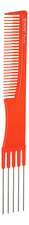 Dewal Расческа Beauty для начеса с металлическими зубцами 19см (оранжевая)