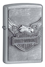 Zippo Зажигалка бензиновая Motor Harley-Davidson (серебристая)