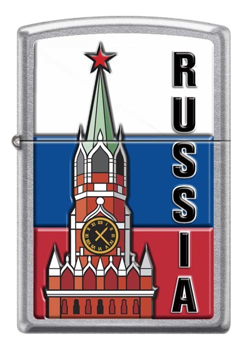 

Зажигалка бензиновая Московский кремль (серебристая, матовая)