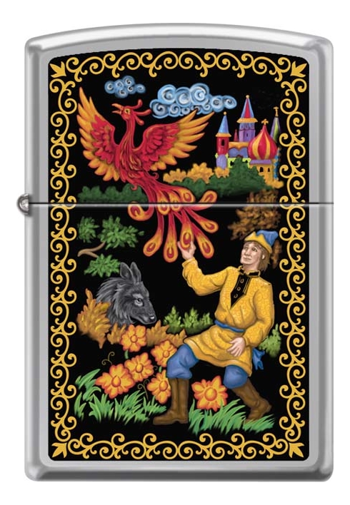 

Зажигалка бензиновая Жар-Птица (серебристая)