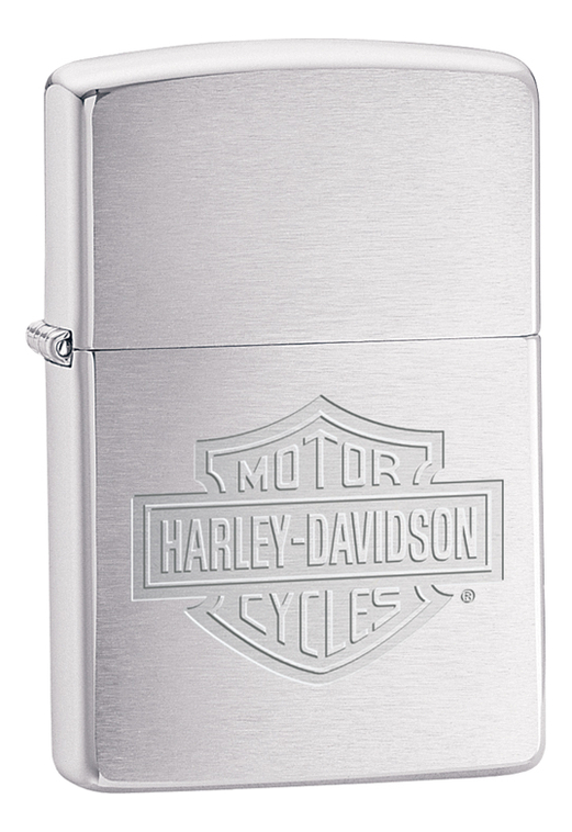 

Зажигалка бензиновая Motor Harley-Davidson (серебристая, матовая)